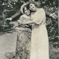 Photograph: Two Women and a Man in Millburn, 1920