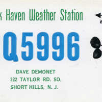 Radio: Dave Demonet 2Q5996 Ham CB QSL Radio Operator Postcard