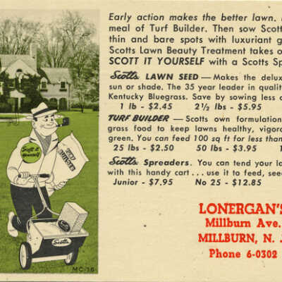 Lonergan's Lawn Care Postcard