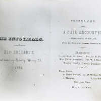Informals 23rd Sociable Invitation, 1883