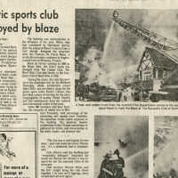 Racquets Club Fire Star Ledger Newspaper Article