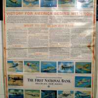 First National Bank of Millburn Poster of WWII Airplanes