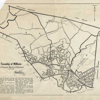 Essex County Board of Elections Map, 1929