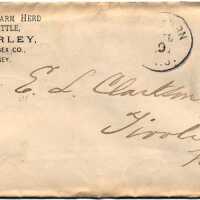 F.C. Farley, Short Hills Farm Herd Envelope, 1884