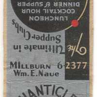 Chanticler Matchbook/Matchcover