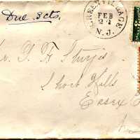 Sturgis: D.H. Sturgis, envelope dated February 22, 1882