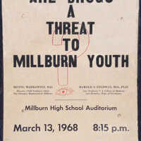 Millburn High School PTA Program "Are Drugs a Threat to Millburn Youth?" 1968