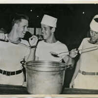 Snyder Triplets: Army Mess Hall Cooks, 1945