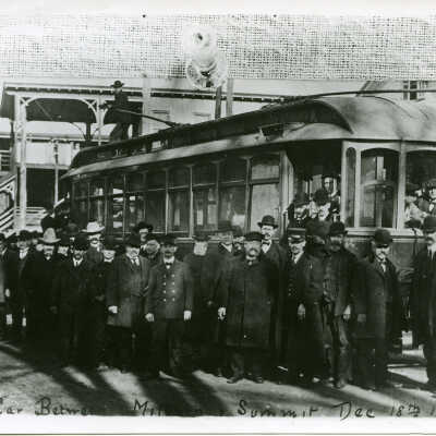 Trolley: First Trolley Car to Millburn, December 18, 1905
