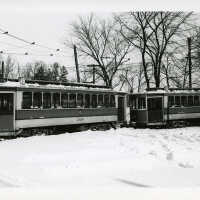 Trolley: Trolley Cars At Loop, January 20, 1936