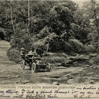 "Automobiling Through South Mountain Reservation" Postcard