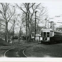 Trolley: Morris County Traction Company Trolley Car At Loop, March 19, 1937