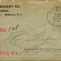 Gentzel Grocery Co. envelope, 1904