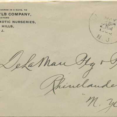 American Bulb Co. Cancelled Envelope, 1906