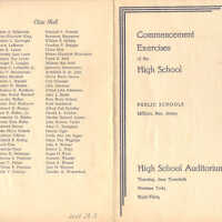 Millburn High School Commencement Program, 1940