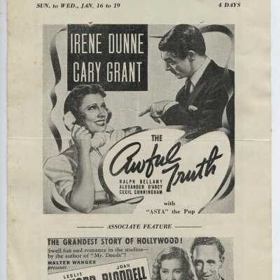 Millburn Theater Program, January 1938
