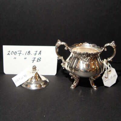 Woman's Club of Millburn: Silverplate Wallace Lidded Sugar Bowl from Woman's Club of Millburn