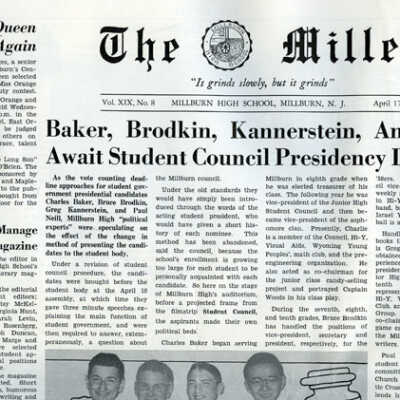 Millburn High School 1957-1960 "Miller" newsletters