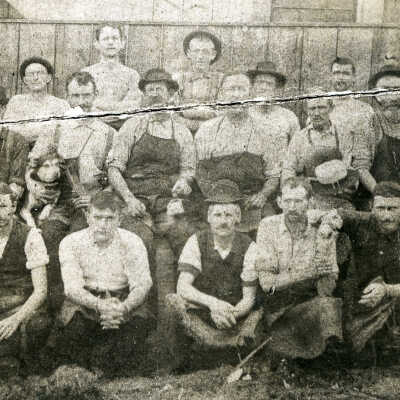Workers at Fouratt's Hatworks, c. 1890