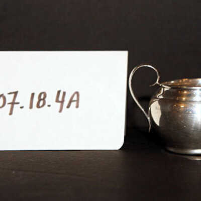 Woman's Club of Millburn: Silverplate sugar bowl from Woman's Club of Millburn