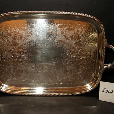 Woman's Club of Millburn: Silverplate tray from Woman's Club of Millburn