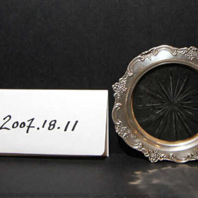 Woman's Club of Millburn: Silverplate round tray from Woman's Club of Millburn