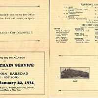 Electric Train Service Ticket 1931