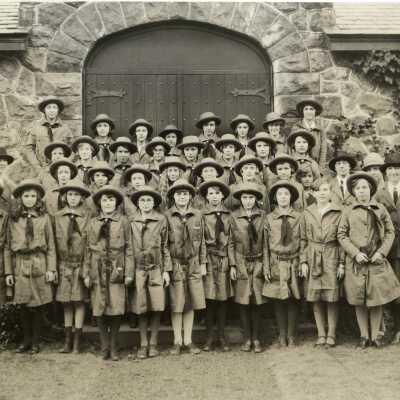 Scouts: Girl Scouts at Christ Church, c.1928-9