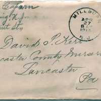 Caparn: Thomas J. Caparn envelope, Wyoming NJ, dated April 27, 1914