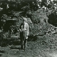 Hartshorn: Stewart Hartshorn in His Quarry, August 28, 1932