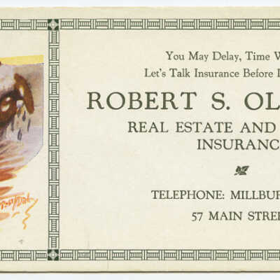 Robert S. Oliver, Jr. ink blotter