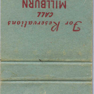 Mario's Restaurant Matchbook Cover