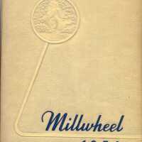 1954 Millburn High School Millwheel Yearbook