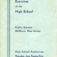 Millburn High School Commencement Program, 1934