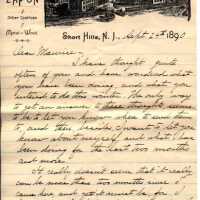          Fred'k Crane Chemical Company Letter, September 24, 1890 picture number 1
   