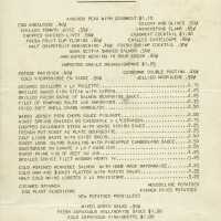 Chanticler Menu (undated)