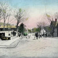 Millburn Center, looking east on Millburn Avenue from Main Street, c. 1900