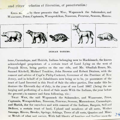 Treaty with Indians & Indian Totems