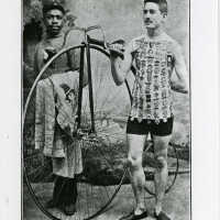 Irvington-Millburn Road Race: Bike Rider W.F. Murphy with Bicycle, c. 1900