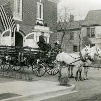 Fire Department: Millburn Fire Department No 4. Ladder Horse Drawn Truck