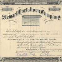 Hartshorn Stock Certificate