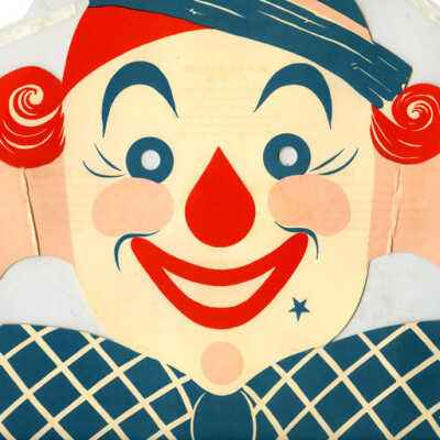 Yogg & Company: Kiddie Children's Menu Clown Mask