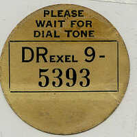 F. Irwin Smith Telephone Number ID Label- "DRexel"