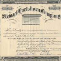 Hartshorn Company Stock Certificate Breneman-Hartshorn