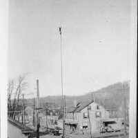 Man On Flagpole-Millburn Avenue and Main Street (Four Corners), 1917