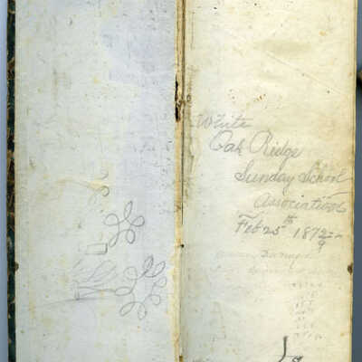 White Oak Ridge Chapel: Sunday School Association book of 'Scholars' and 'Teachers', 1872