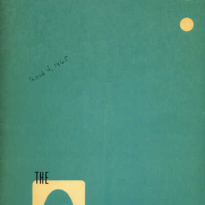 Arch Restaurant: Menu, c. 1965