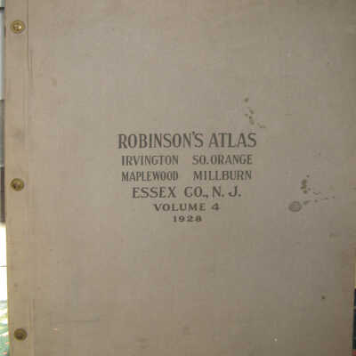 Robinson's Atlas of Irvington, South Orange, Maplewood, and Millburn (1928), Vol. 4