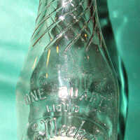 E. Meeker Swiss Dairy Farm milk bottle