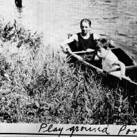 Canoe at Playground Pool, 1915-1915